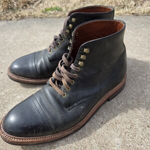 Classic Black Leather Men's Boots